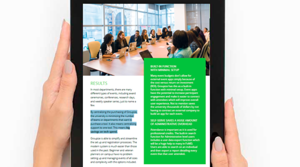 case study groupize higher education uofa